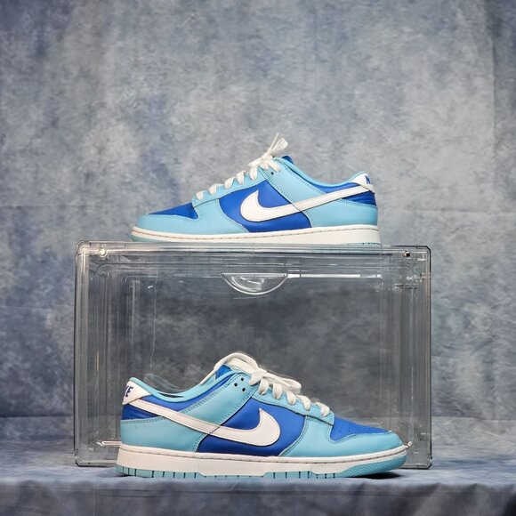 Nike Other - Nike Dunk Low Retro Qs Argon Blue White Sax Royal Navy Aqua DM0121-400 (Men's)